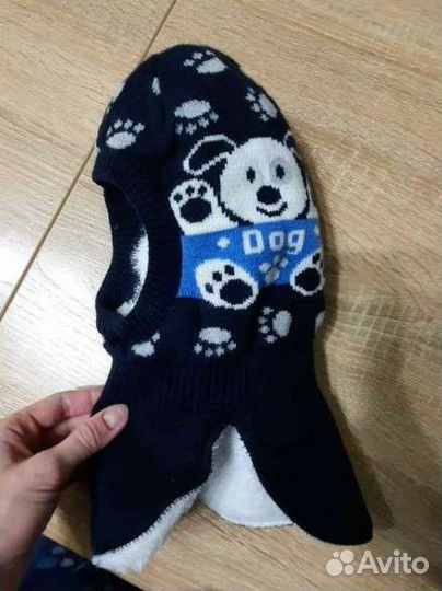 Шапка шлем для мальчика