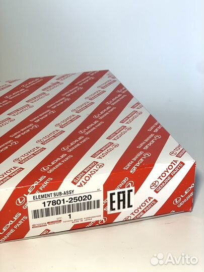 Воздушный фильтр Toyota 1780125020