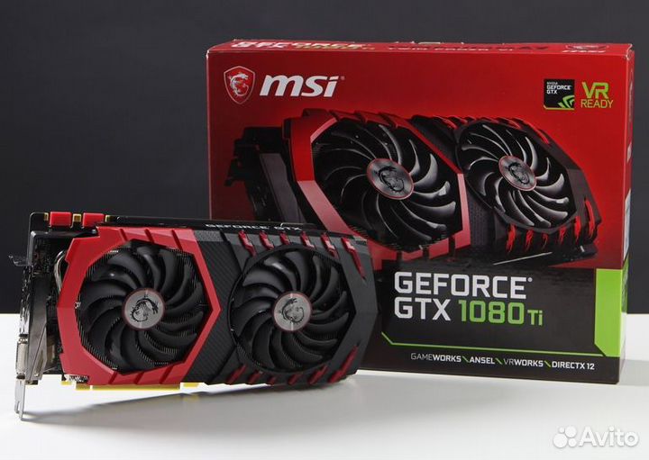 Видеокарта 1080 ti MSI Gaming X 11GB