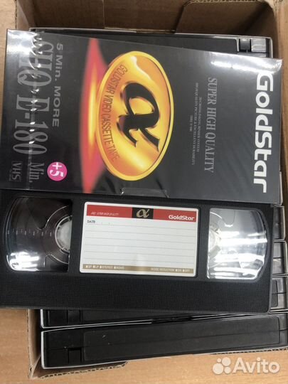 Видеокассеты Голд стар Новые. Коробка