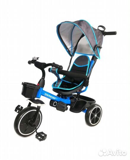 Детский трехколесный велосипед Kreiss с тентом