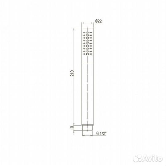 Paini 53PZ155TT Лейка ручного душа