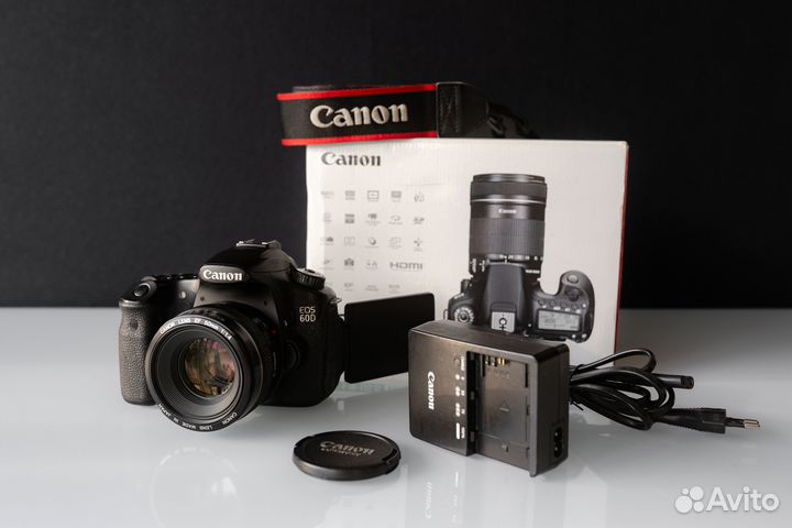 Зеркальный фотоаппарат Canon 60D + 50mm f/1.4