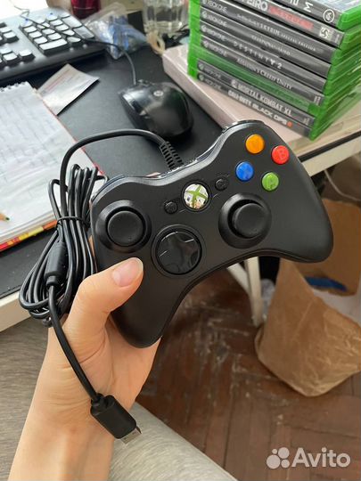 Джойстик xbox 360 проводной