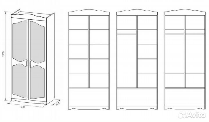 Шкаф и комод с мягкими фасадами в Волгограде