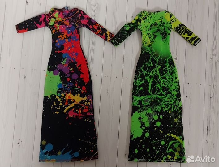 Лот платьев на Барби