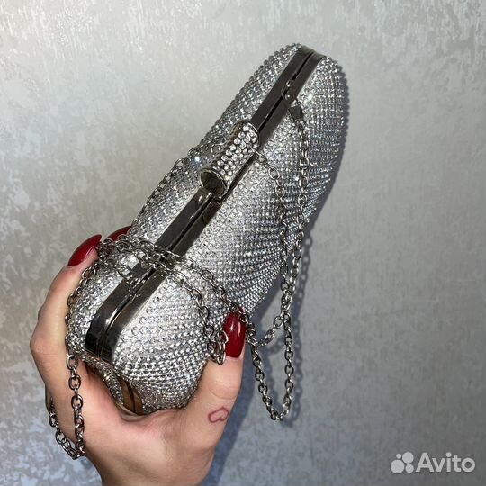 Клатч женский со стразами