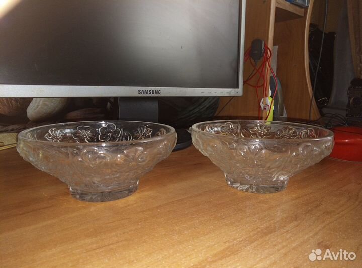 Ваза, ладья хрустальная производство СССР