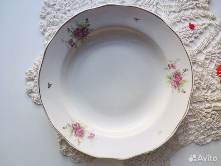 Тарелка суповая СССР Дулево 1961 год