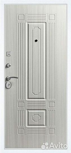 Белая стальная дверь Гарда С12