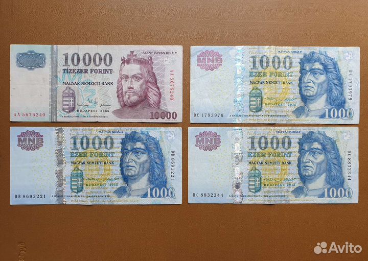 Купюры Венгрии форинт