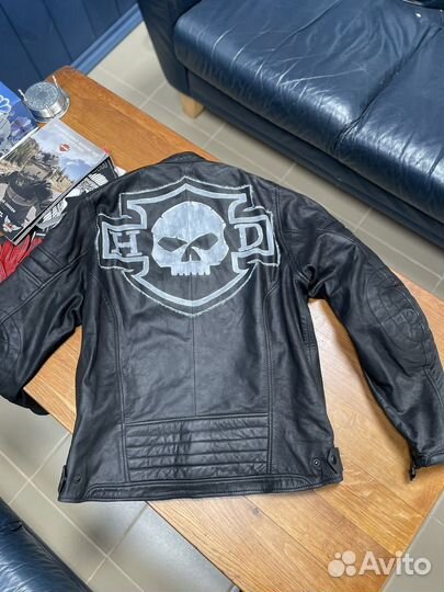 Мотокуртка кожаная мужская Clover
