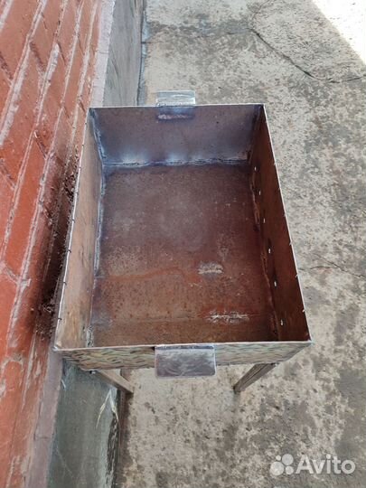 Мангал из листового железа чечевица 3 мм