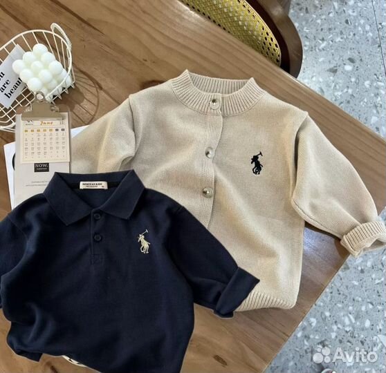 Поло и кардиган Polo ralph lauren