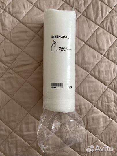 Одеяло икеа Мюскгрэс Myskgräs прохладное,150х200см