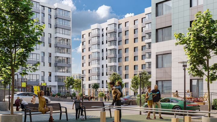 3-к. квартира, 76,5 м², 2/9 эт.