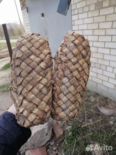 Лапти пра-пра бабушки состояние хорошее