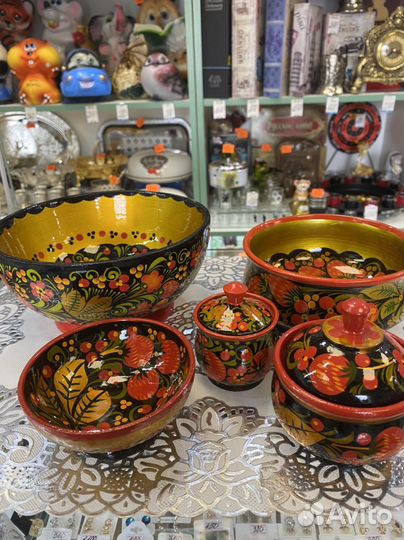 Посуда хохлома