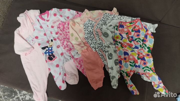 Одежда для девочки 0-3 мес