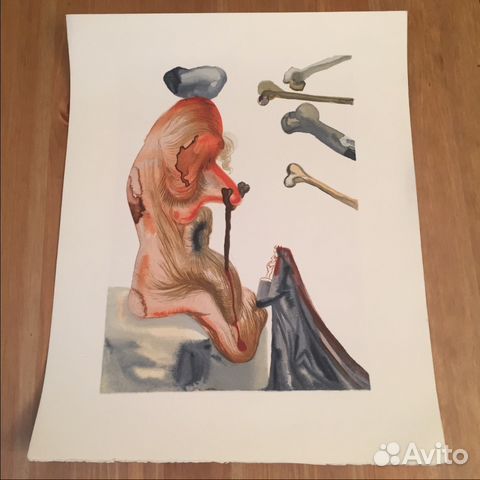Сальвадор Дали - литография купить в Москве | Хобби и отдых | Авито