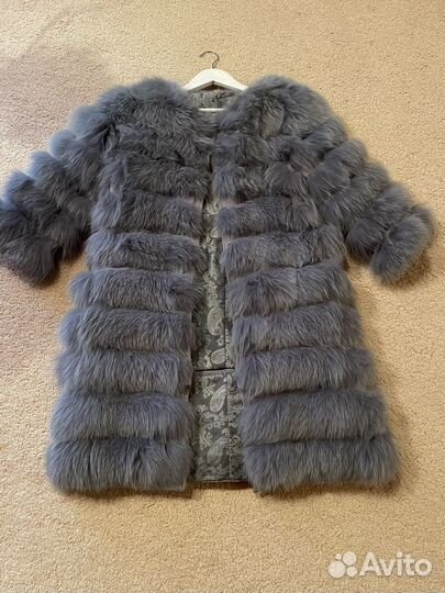 Пуховик женский новый с натуральным мехом oversize