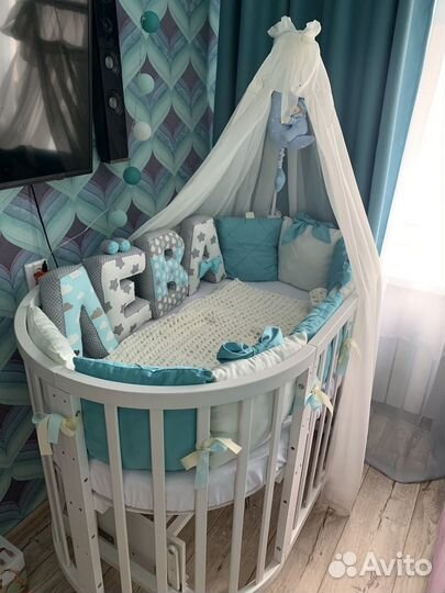 Овальная кроватка