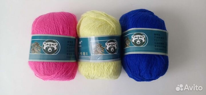 Пряжа пух норки, кашемир пряжа