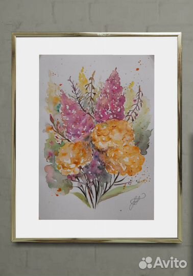 Картины акварелью,А4, авторские работы