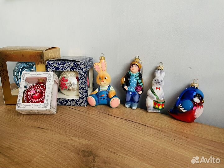 Елочные игрушки ариель стекло