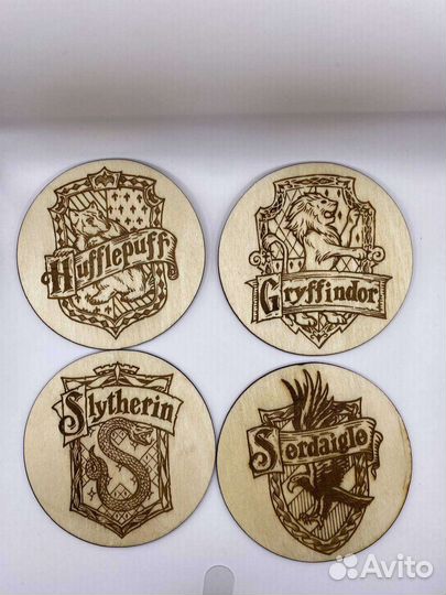 Подстаканники Гарри Поттер факультеты Хогвартса