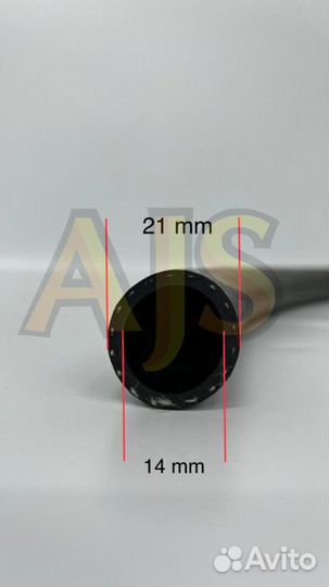 Шланг вакуумный силиконовый (армированный) 14*21