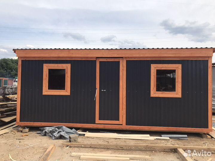 Бытовка 6х2.3м распашная утепленная