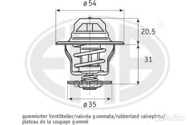 Термостат audi/VW 350012 Era