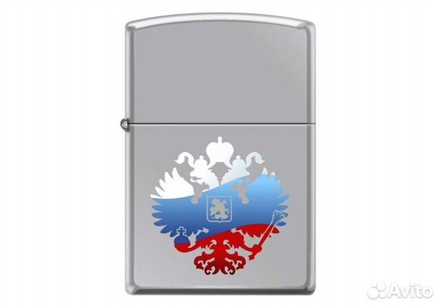Зажигалка Zippo Герб России/ Флаг, новая