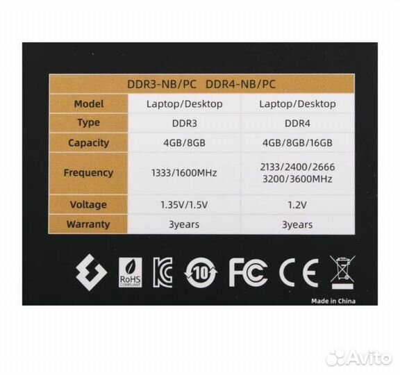 Оперативная память kingspec 8гб DDR4, 2666мгц