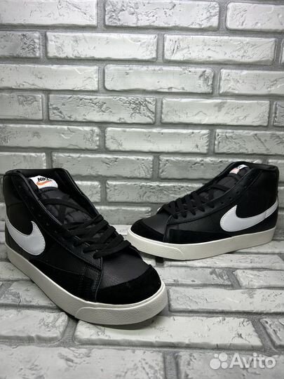 Кроссовки nike blazer mid 77 black 44