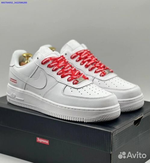 Кроссовки Nike Air Force 1 Low & Supreme (Арт.66214)