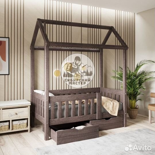 Детская кровать домик из сосны