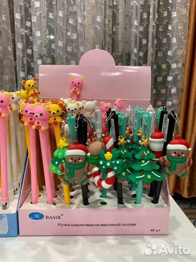 Ручки шариковые с брелками, ручки трансформеры