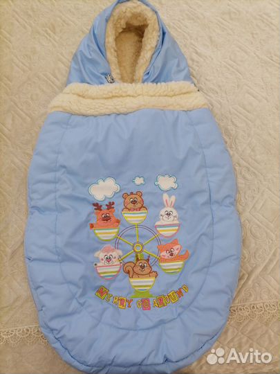 Конверт одеяло на выписку зима