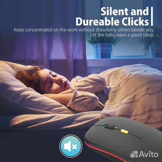 Мышь беспроводная Clavoop аккумулятор Bluetooth +