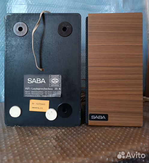 Акустика Saba Hi-fi box 35k. Винтаж
