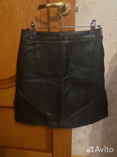 Кожаная юбка zara