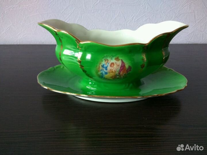 Предметы сервиза Мадонна (зеленый) Чехословакия