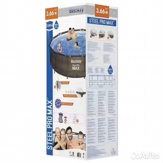 Каркасный бассейн 366х100см 