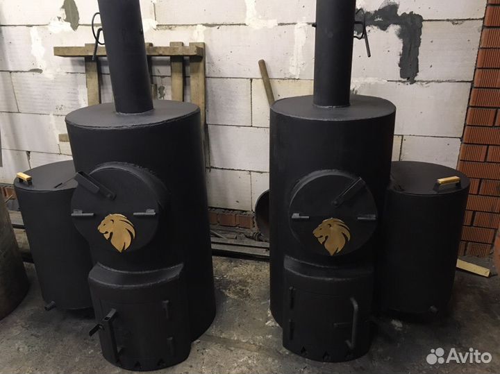 Печи банные; Котлы отопления; Баки под воду под за