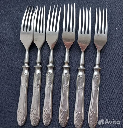 Вилки нержавейка и мельхиор СССР