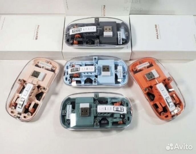 Трендовая, прозрачная комп. мышь FMouse m133