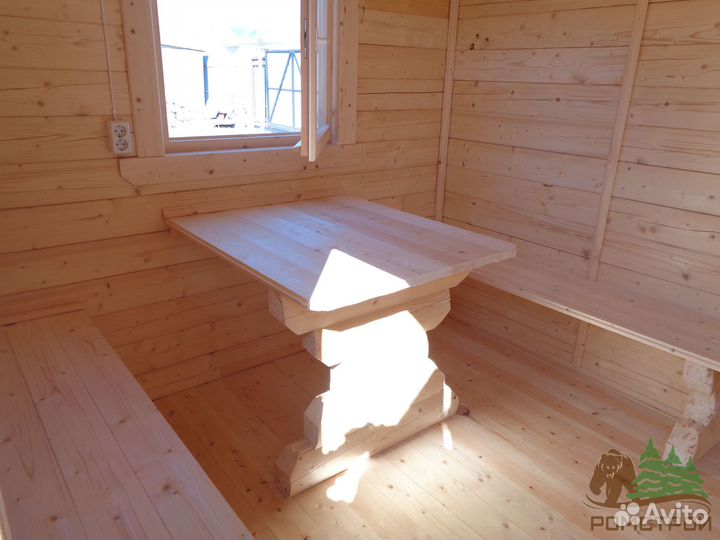 Баня брусовая 7x2.3м Звана