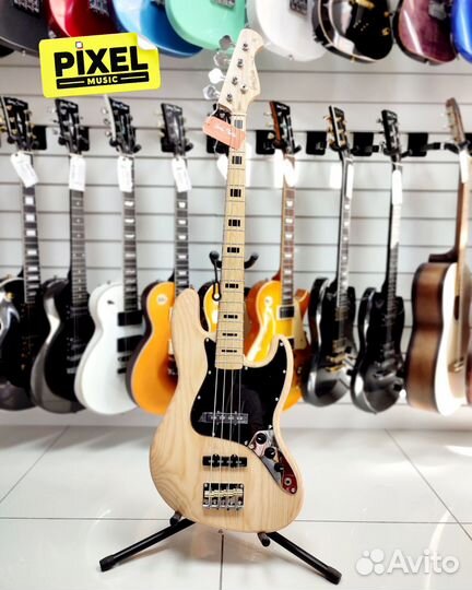 Бас гитара Harley Benton JB-75MN NA Vintage